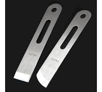 WUTA Cuchillo para Adelgazar Cuero, Herramienta para biselar, Acero Inoxidable martensítico 420B, Corte Profesional para Manualidades de Cuero (2 Piezas, Mano Derecha)