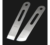 WUTA Cuchillo para adelgazar cuero, herramienta para biselar, acero inoxidable martensítico acciaio inossidabile martensitico, corte profesional para manualidades de cuero (2 piezas, mano derecha)