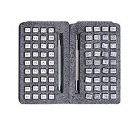 WUTA Sellos de cuero del alfabeto, punzón de letras mayúsculas y herramientas de estampado de números, juego de herramientas para tallar sepulturas, logotipo personalizado de 4 mm/6 mm (5/32 pulgadas
