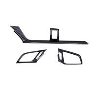 WUTBHGQXWIP 3 piezas de fibra de carbono for salpicadero de coche, cubierta de salida de ventilación de CA, molduras de marcos compatibles con Honda Civic Sedan 2016-2021(Left Hand Drive)