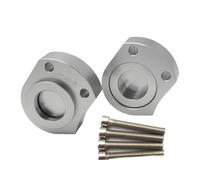 WUTBHGQXWIP Abrazaderas de Montaje for Manillar de Motocicleta, Elevador Compatible con Kawasaki ZX-14R ZZR1400 2006-2018, adaptadores elevadores de Bicicleta(Silver)