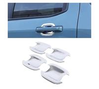 WUTBHGQXWIP ABS compatible con Ford Maverick 2022-2025, pegatinas for cuencos de puerta Exterior de coche, pegatinas for manija de puerta Exterior de coche(Style A Silver)