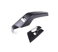 WUTBHGQXWIP ABS rojo/fibra de carbono Compatible con C7 2014-2019 interruptor de elevación de ventana de puerta de coche moldura de cubierta de marco pegatina accesorios de coche(Matt black)