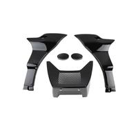 WUTBHGQXWIP Accesorios for Motocicleta, Cubierta de alerón de carenado Negro for Harley Softail Low Rider ST y FXLRST 2022-2024(Bright Black and Lid)