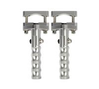 WUTBHGQXWIP Compatible con BMW R1250GS R1200GS LC F900xr F750GS F850GS 2013-2023 Estribos Delanteros de Carretera Abrazaderas Plegables giratorias(B Silver)