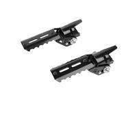 WUTBHGQXWIP Compatible con BMW R1250GS R1200GS LC F900xr F750GS F850GS 2013-2023 Estribos Delanteros de Carretera Abrazaderas Plegables giratorias(A Black)