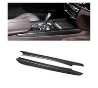 WUTBHGQXWIP Compatible con BMW X5 F15 2014-2018 Consola central de fibra de carbono real Panel de cambio de marchas Accesorios de cubierta de tiras embellecedoras
