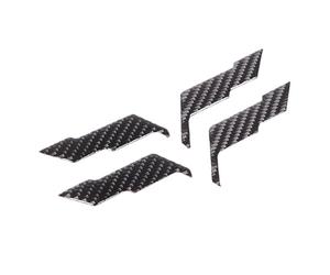 WUTBHGQXWIP Compatible con Corvette C6 ZR1 2005-2013, pegatinas decorativas con logotipo delantero y trasero de fibra de carbono suave auténtica, pegatinas for coche
