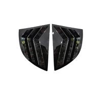 WUTBHGQXWIP Compatible con Honda Civic Sedan 8th 2006-2010, rejilla trasera for ventana de coche, cubierta de obturador lateral, pegatina embellecedora, pala de ventilación ABS(Gloss Black)