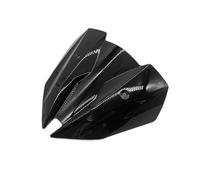WUTBHGQXWIP Compatible con Kawasaki Z250 Z300 2013-2018 Parabrisas de Motocicleta Shielda Deflector de Viento de Doble Burbuja(Black)