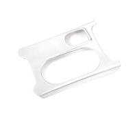 WUTBHGQXWIP Compatible con Mercedes Clase A GLA CLA C117 W117 W176 X156 AMG ABS Cubierta de portavasos de Coche Plateado Etiqueta embellecedora LHD RHD(WHITE)