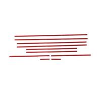 WUTBHGQXWIP Compatible con Mercedes Clase G W463 2007-2018, tiras de moldura for puerta lateral de coche de fibra de carbono suave, cubierta exterior(Red Carbon fiber)