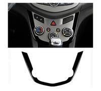 WUTBHGQXWIP Compatible con Sonic 2012-2016 Fibra de carbono Interior del coche Ajuste suave Panel de control de clima Cubierta adhesiva del marco(12C)