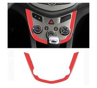 WUTBHGQXWIP Compatible con Sonic 2012-2016 Fibra de carbono Interior del coche Ajuste suave Panel de control de clima Cubierta adhesiva del marco(12B)