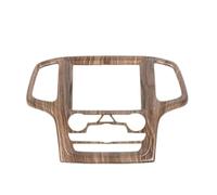 WUTBHGQXWIP Cubierta decorativa for panel de navegación de control central compatible con accesorios interiores Jeep Grand Cherokee 2014-2018(Wood Grain)