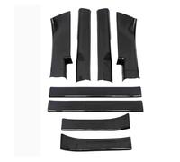 WUTBHGQXWIP Cubierta protectora del pedal de la placa del desgaste del umbral de la puerta externa embellecedores accesorios del coche compatibles con Mitsubishi Outlander 23-25(Outer and inner)