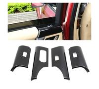 WUTBHGQXWIP Embellecedor decorativo for panel de elevación de cristal de puerta interior de coche, ABS, compatible con Land Rover Freelander 2 (2007-2015)(Black)