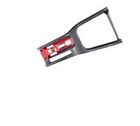 WUTBHGQXWIP Embellecedor decorativo interior for panel de cambio de marchas en fibra de carbono ABS, compatible con Toyota Prius 2023-2024(Left with red 5pcs)