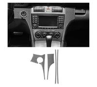 WUTBHGQXWIP Etiqueta Decorativa De La Tira Del Ajuste Del Marco De La Consola Central De Fibra De Carbono Compatible Con Mercedes Clase C W203 2005-2007