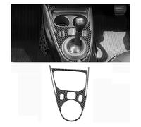 WUTBHGQXWIP Etiqueta engomada del ajuste del marco del panel de cambio de marchas del coche de fibra de carbono suave Real Compatible con Mercedes Smart 453 Fortwo/forfour 16-19(Black RHD)