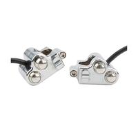 WUTBHGQXWIP Interruptor de Control del Manillar de la Motocicleta Compatible con Harley Sportster XL Touring Softail Dyna, bocina, Intermitente, Arranque y Apagado sin arnés(All Chrome)
