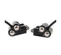 WUTBHGQXWIP Interruptor de Control del Manillar de la Motocicleta Compatible con Harley Sportster XL Touring Softail Dyna, bocina, Intermitente, Arranque y Apagado sin arnés(Black)