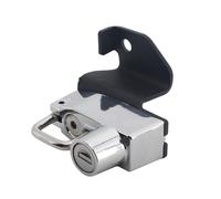 WUTBHGQXWIP Kit de Bloqueo for Casco de Motocicleta, Cerradura de Seguridad de Aluminio Resistente al óxido, Compatible con Kawasaki VN650 Vulcan S 650(Silver)