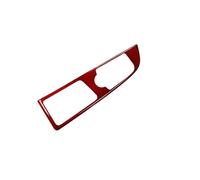 WUTBHGQXWIP Marco de moldura for consola central de coche, cubierta de palanca de cambios central, fibra de carbono real, Compatible con Genesis G70 2019-2026 LHD(LHD for Red)
