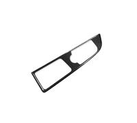 WUTBHGQXWIP Marco de moldura for consola central de coche, cubierta de palanca de cambios central, fibra de carbono real, Compatible con Genesis G70 2019-2026 LHD(LHD for Black)