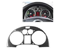 WUTBHGQXWIP Pegatinas Tablero Velocímetro Panel Envolvente Cubierta Embellecedor Decorativo Stikcer Compatible con Audi TT 8N 2001-2006(Carbon Fiber Black)