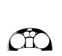 WUTBHGQXWIP Pegatinas Tablero Velocímetro Panel Envolvente Cubierta Embellecedor Decorativo Stikcer Compatible con Audi TT 8N 2001-2006(Piano Black)