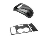 WUTBHGQXWIP Perilla de palanca de cambios de coche, cubierta de Panel portavasos, Compatible con Jeep Grand Cherokee 14-15/Chrysler 300C 12-14(3PCS)