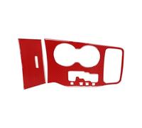 WUTBHGQXWIP Protector de ajuste de la cubierta decorativa del Panel de cambio de marchas del coche Compatible con accesorios interiores Jeep Grand(2011-2013 RedCarbon)