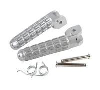 WUTBHGQXWIP Reposapiés Delantero de Motocicleta Compatible con Ducati Monster 696 796 2009-2014(Silver)