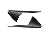 WUTBHGQXWIP Un par de pegatinas con emblema de guardabarros lateral de coche Compatible con Tesla modelo 3/X/S etiqueta de insignia derecha e izquierda de ala de fibra de carbono(Matte)