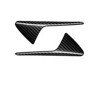 WUTBHGQXWIP Un par de pegatinas con emblema de guardabarros lateral de coche Compatible con Tesla modelo 3/X/S etiqueta de insignia derecha e izquierda de ala de fibra de carbono(Bright)