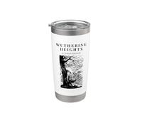 Wuthering Heights by Emily Bronte - Portada de libro vintage Vaso térmico de acero inoxidable de doble pared