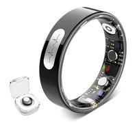 WUUAIR Anillo inteligente 7 en 1 con análisis de ECG IA, frecuencia cardíaca 24/7, presión arterial, monitor de sueño y temperatura, seguimiento de actividad física y sueño, impermeable IP68, sin