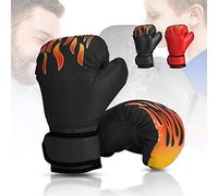 Wuudi Guantes de Boxeo para niños, 6OZ Boxing Gloves de 3 a 12 Años para Combate Training, Saco Boxeo, Muay Thai Negro