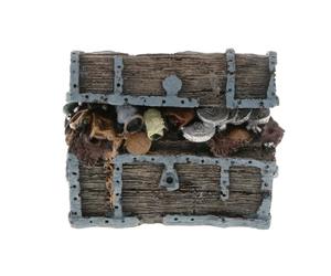 WUUISDNX Adorno de Cofre del Tesoro para paisajismo acuático, decoración de pecera, agrega un Toque único a la decoración del Paisaje Acuario, Adornos para pecera, Adorno para Acuario