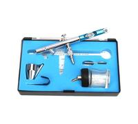 WUUISDNX Aerógrafo de mano, juego de aerógrafo, herramienta esencial para salón belleza, metal, fácil usar para todo tipo pieles, ya sea en casa o en el estudio. Color uniforme, kits