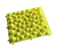 WUUISDNX Almohadilla de masaje de pies Pebbles con placa presión para los dedos del pie, manta Shiatsu, tapete Yg amarillo, Amarillo, 37 x 29.5 x 3.2 cm