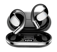WUUISDNX Auriculares inalámbricos con Carcasa de Silicona ABS, Distancia de conexión de 10 m, función de Voz a Texto, batería de 40 mAh, Auriculares de 300, Negro, versión Normal
