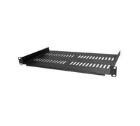 WUUISDNX Bandeja Cantilever para Montaje en Rack ventilada de 1U y 10 Pulgadas de Profundidad. Compatible con Racks universales 19 Pulgadas. Garantiza una disipación Calor eficaz. Estante para Rack