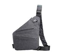 WUUISDNX Bolsa táctica con opciones de transporte prácticas para aventuras al aire libre, bolso de hombro de tela Oxford, bolsa de pecho para exteriores, hombro derecho gris