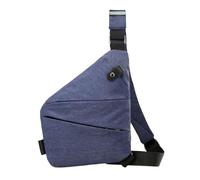 WUUISDNX Bolsa táctica con opciones de transporte prácticas para aventuras al aire libre, bolso de hombro de tela Oxford, bolsa de pecho para exteriores, azul hombro derecho