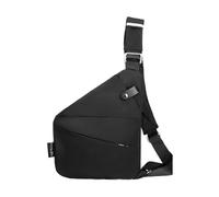 WUUISDNX Bolsa táctica con opciones de transporte prácticas para aventuras al aire libre, bolso de hombro de tela Oxford, bolsa de pecho para exteriores, hombro derecho negro