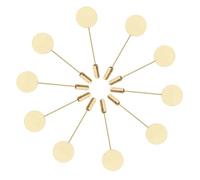 WUUISDNX Broche de bandeja único, alfiler de joyería, broche cobre para solapa, accesorios para fiestas y celebraciones, alfiler solapa, broches base, bandeja aprox. 1,5 cm (0,6 pulgadas)