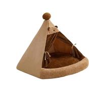WUUISDNX Cama para Gatos Snooze Space Cerrada y acogedora Que Proporciona una cálida relajación. Compañeros felinos de Interior. Nido Cerrado para Gatos Hecho de Felpa Suave. Cama para Mascotas Felpa