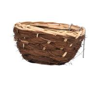 WUUISDNX Casa para pájaros de bambú para cortejo, Nido de bambú para Exteriores, hogar Premium para Parejas Aves reproductoras, casa Exterior, Nido Tejido para Exteriores.